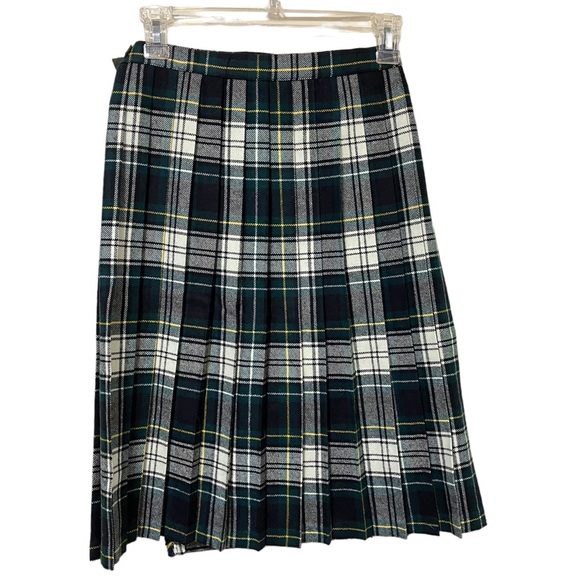 Blarney Wool Blend Irish Plaid Skirt - Picture 5 of 11